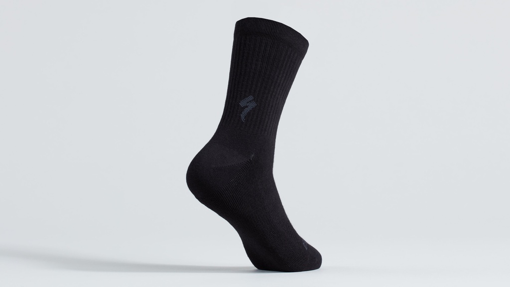 Specialized Cotton Tall Sock Blk