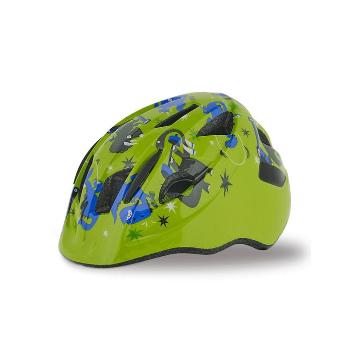 CASCO MIO BEBE' GRN/BLU DINOS TDLR