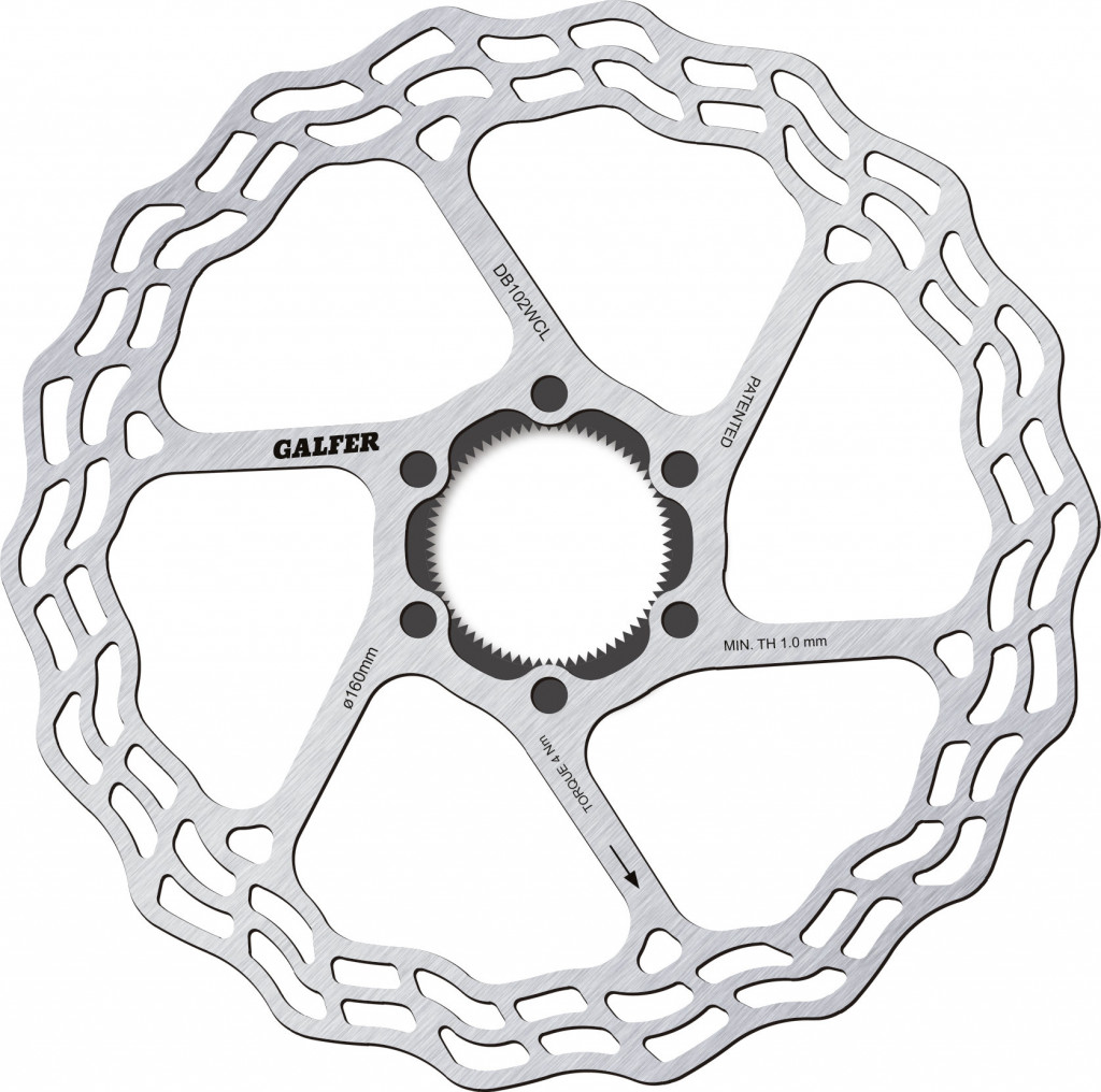 BIKE ROAD DISC WAVE CENTER-LOCK SYSTEM Ø160x1.8mm