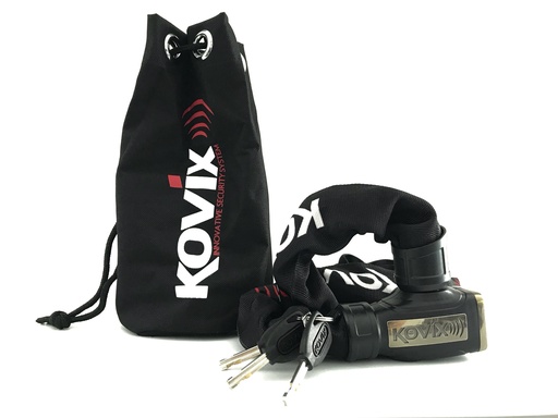 [KCL8-120] Kovix Catena acciaio allarme 120dB - Maglia 8mm L120cm